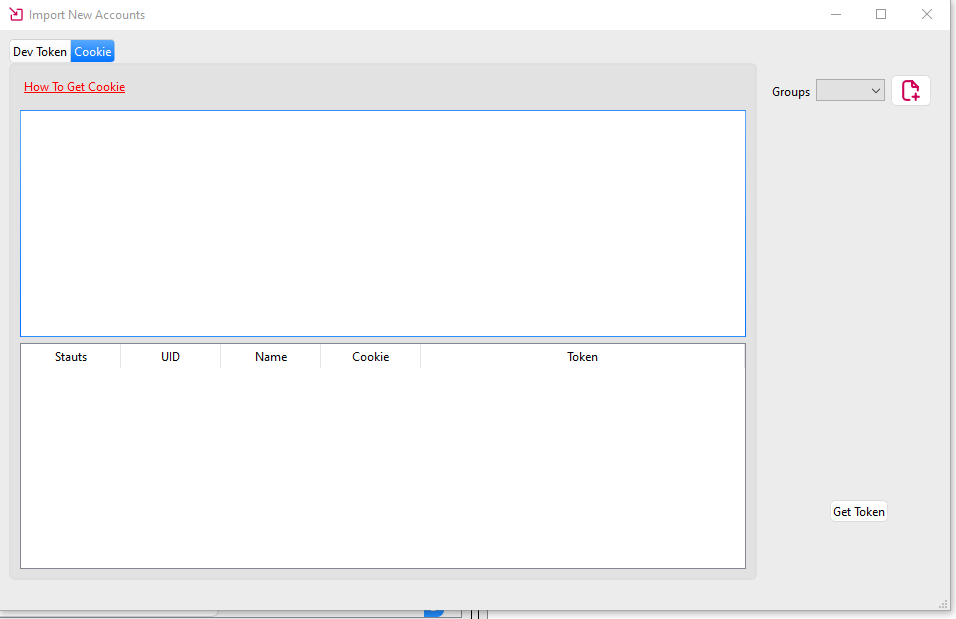 Import Cookie Accounts